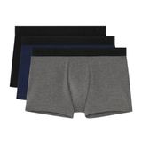 HOM Tonal Pack#2 Boxer Brief 3pack Zwart/Navy/Grijs Maat S