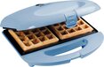Bestron Wafelijzer voor 2 Brusselse wafels - Blauw - 700W