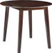 Maison Exclusive - Table de salle à manger ronde à abattant MDF marron