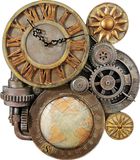 Design Toscano Tandwielen van tijd Steampunk wandklok beeldhouwkunst