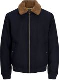 Jack & Jones Bomberjack Heren L Donkerblauw Effen Polyester