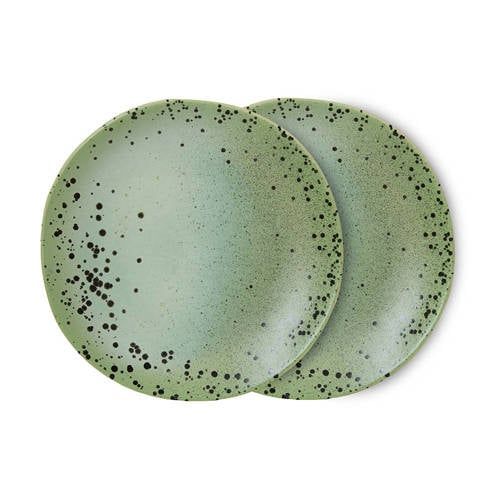 HKLIVING ontbijtbord 70s (Ø22 cm) (set van 2)