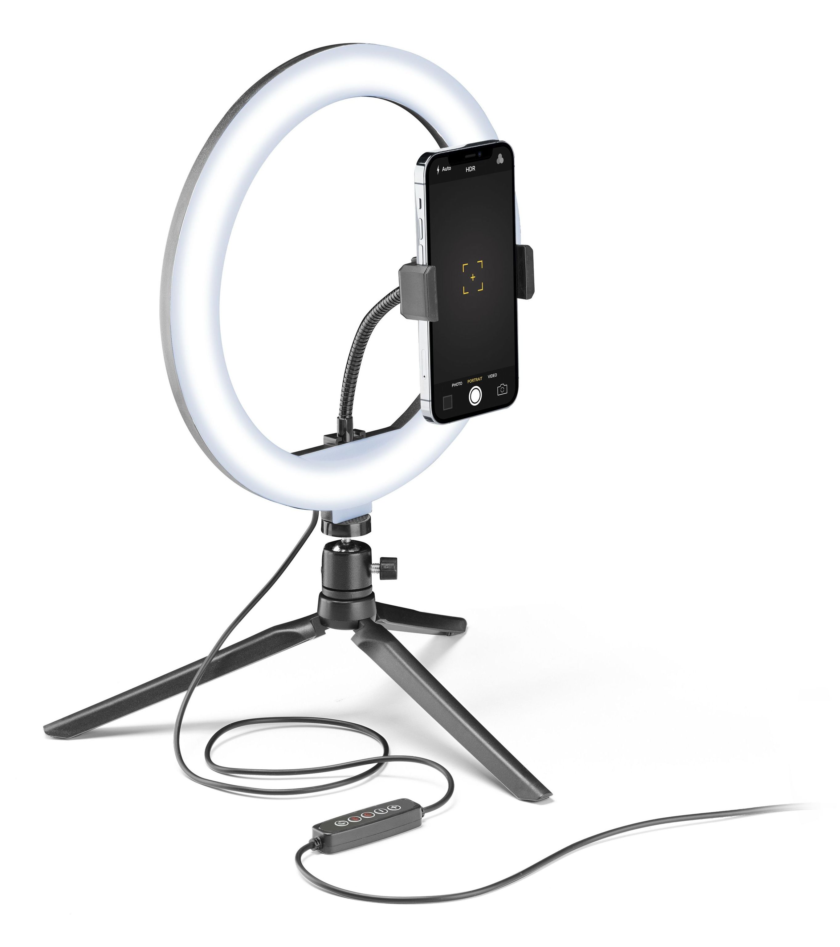Cellularline SELFIERINGCOLOR - LED Ring Light - Black