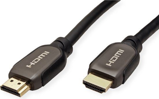 ROLINE ATC 8K HDMI Ultra HD Kabel met Ethernet, M/M, zwart, 2 m