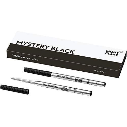 Mont Blanc Mystery Black 116190 Balpenvulling M - 2 x balpenvulling zwart - vulling