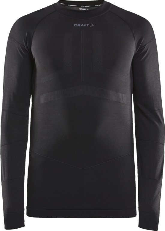 Craft Active Intensity Cn Ls Heren Sportshirt - Black/Asphalt - M