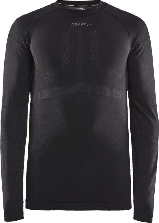 Craft Active Intensity CN LS Heren Sportshirt - Black/Asphalt - M
