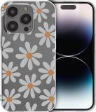 iMoshion Hoesje iPhone 14 Pro - Siliconen Back Cover - Daisy Flower