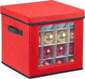 Merkloos Relaxdays Kerstballen opbergbox