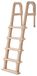 StarTech Zwembadtrap - Ingangstrap met 5 treden - Dubbele leuning - Draagvermogen 136 kg - Geschikt voor inbouw- en opzetzwembaden - Antislip treden - Taupekleur