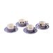 POLSPOTTEN - Set de 4 tasses + 4 soucoupes - 90 ml Aunty - Bleu - Porcelaine