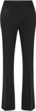 WE Fashion Dames petite flared pantalon Zwart