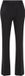 WE Fashion Dames petite flared pantalon Zwart