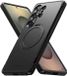 Ringke Alles - Hoesje Geschikt voor Samsung Galaxy S25 Ultra - Compatibel met MagSafe / Qi2 - Rugged Back Cover - Beschermhoes 360° Draaibare Magnetische Standaard - Zwart