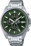Casio horloge EFV-610D-3CVUEF, 48,6 mm, groen, roestvrij staal, chronograaf