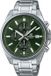 Casio horloge EFV-610D-3CVUEF, 48,6 mm, groen, roestvrij staal, chronograaf