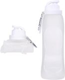 Shenzhen Haorui Industrial Technology Co., Ltd. Gourde pliable en silicone de 500 ml - Transparent
