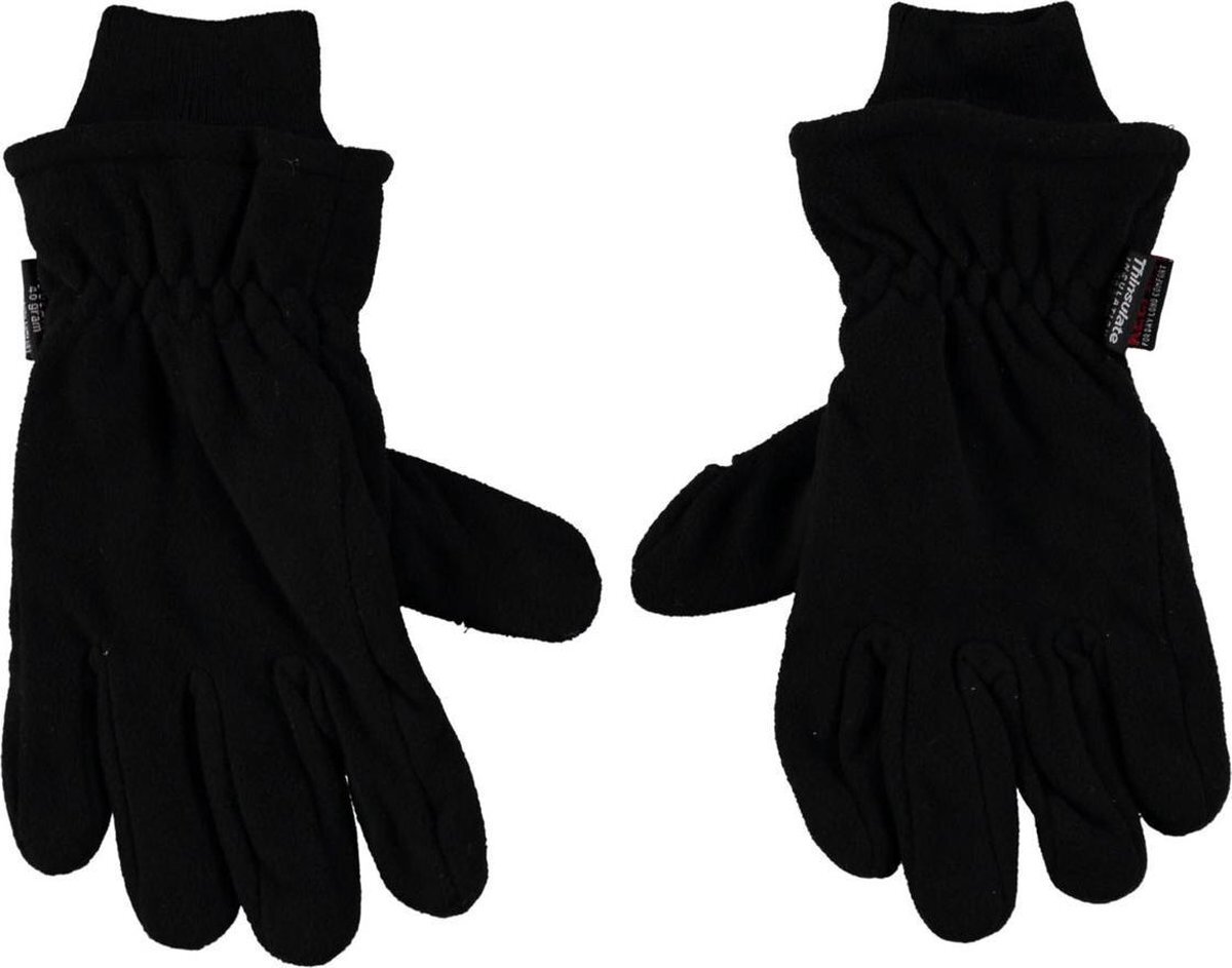 HEAT KEEPER Thermo heren thinsulatie fleece handschoenen zwart - S/M
