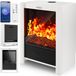 TRESKO SmartFire blanc Cheminée électrique avec chauffage, 2000 W, application wifi et télécommande