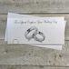 White Cotton Cards WBW10 Portemonnee voor de speciale dag van paren, trouwringen, 21 x 10 cm, wit, WBW10