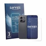 Savvies Screenprotector voor Honor 600 Lite (Voor+Camera) - Folie Beschermfolie transparant 6 Stuks