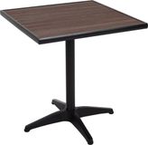 MCW Tuintafel MCW-J95 - Balkontafel - Zwart/Donkerbruin - 70x70cm
