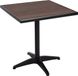 MCW Tuintafel MCW-J95 - Balkontafel - Zwart/Donkerbruin - 70x70cm