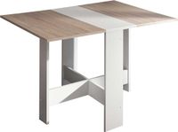 Symbiosis Opklapbare Eettafel Papillon 103 Cm - Wit/eik