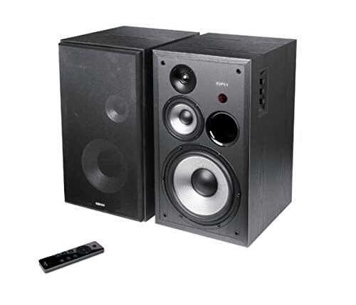 Edifier R2850DB Black Active 2.0 Bookshelf Speakers, R2850DB-BK, zwart