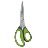 Rockingham Forge Scherpe Keuken/Huishoudschaar, Roestbestendig, Geknikt en Gebogen 9CM Roestvrijstalen Bladen, Groen En Grijs
