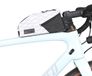 Sacoche de cadre de vélo - Étanche - 1,2 l - Avec support de téléphone - Blanc