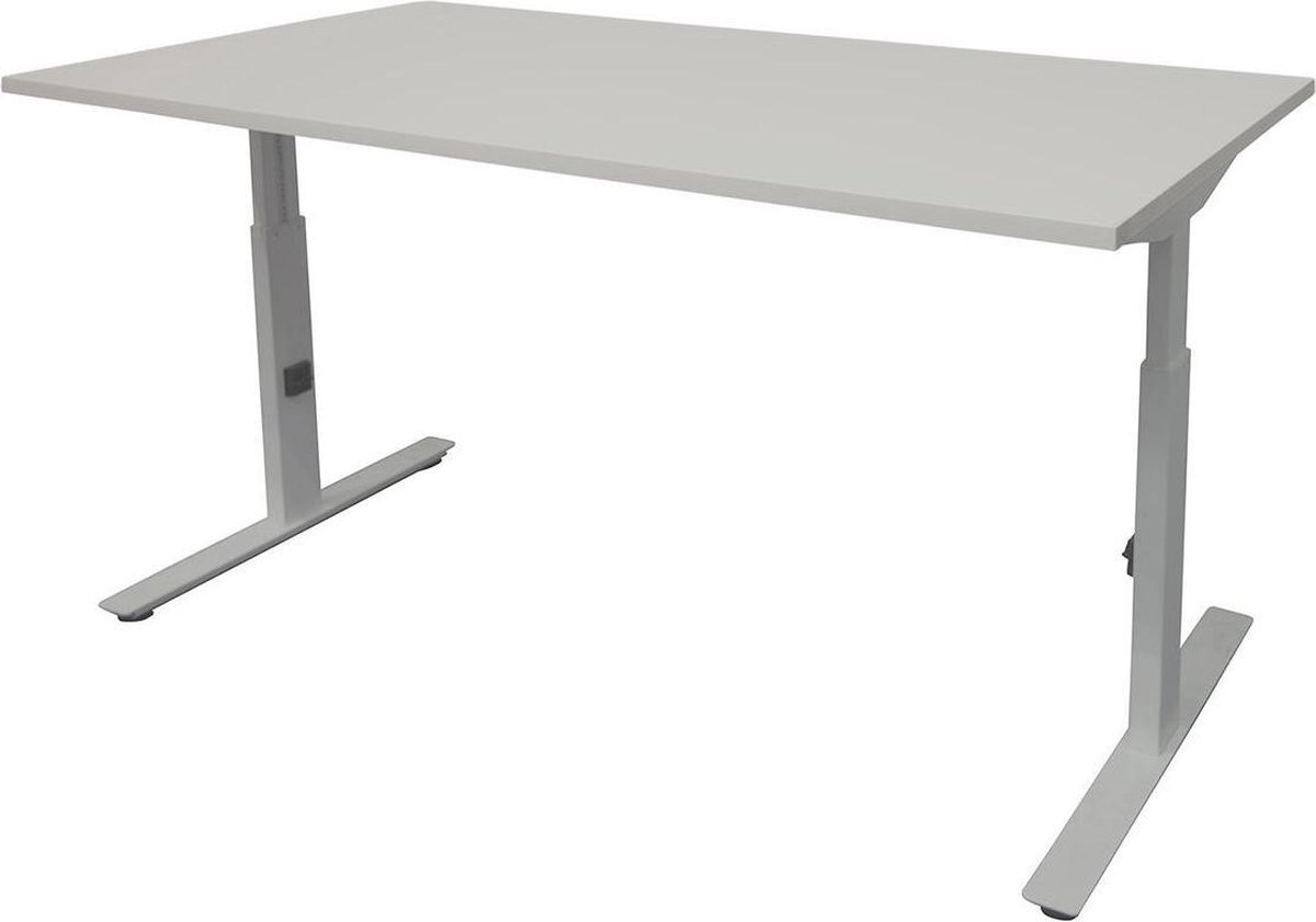 Schaffenburg Verstelbaar Bureau - Linesto 120x80 grijs - alu frame