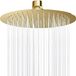 DigiRigi® Douche de pluie 30 cm (12 pouces), acier inoxydable – pommeau de douche rond, 144 buses en silicone anticalcaire, rotule pivotante, raccord G1/2
