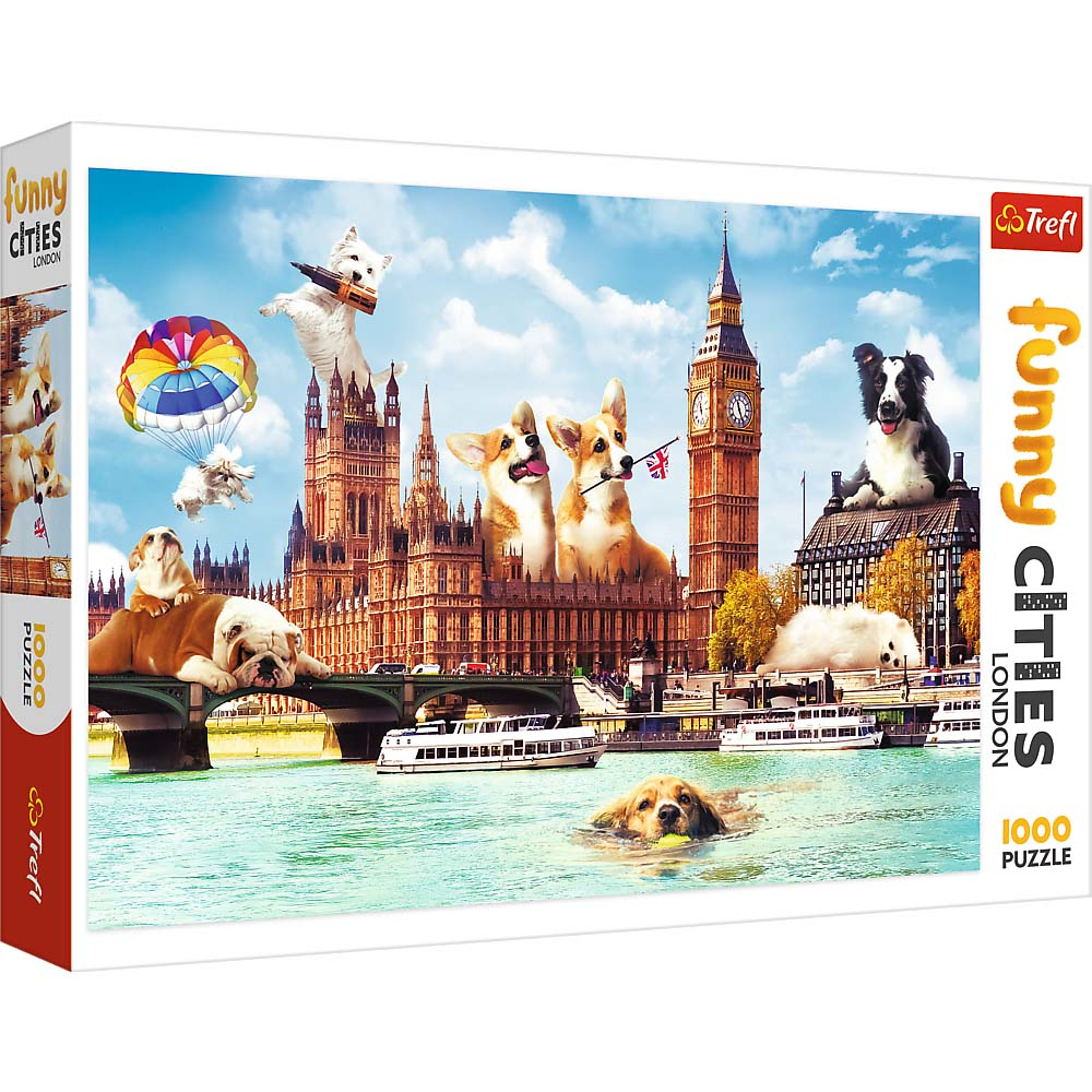 Trefl Trefl - Puzzles - "1000 Funny Cities" - Dogs in London