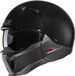 HJC i20 Solid Zwart / Semi Flat Titanium Jethelm - Helm