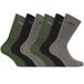FILA Sokken Adultes 43-46, Set van 6, Kaki 13A | Uniseks, Adultes, Hoge Sokken, Ideaal voor sportsneakers, Tussenseizoen/Winter, Dik, Stretch, 6 Paar