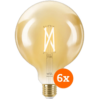 WiZ Connected WiZ Smart Filament Globe XL Lamp - 6 Pack - E27