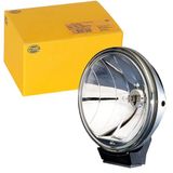 HELLA 1F5 008 273-001 Halogeen/Halogeen-Verstraler - Rallye 1000 - 12/24V - Rond - Referentiegetal: 37.5 - Geschroefd - Helder glas - Lenskleur: Zwart/Transparent - rechts/links
