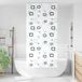 Maison Exclusive - Rideau de douche avec coffre, dimensions 90x240 cm, largeur du tissu 86 cm
