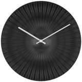 TFA Dostmann design wandklok Rokoko, 60.3031.01, analoog, exclusief ontworpen voor TFA, extravagant, modern, kwartsklok, zwart mat, kunststof, 33 cm