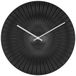 TFA Dostmann design wandklok Rokoko, 60.3031.01, analoog, exclusief ontworpen voor TFA, extravagant, modern, kwartsklok, zwart mat, kunststof, 33 cm