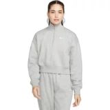 Nike W NSW Phnx FLC Qz Crop Top voor dames