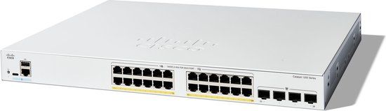 Cisco C1200-24FP-4G - Netwerkswitch - Managed - Power over Ethernet (PoE) - Wit