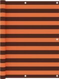 vidaXL Balkonscherm 120x300 cm Oxford stof Oranje en bruin