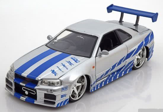 JADA FAST AND FURIOUS 1:24 - BRIAN O CONNER S NISSAN SKYLINE GT-R