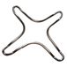 Paxanpax PCK328 Gaskookplaat Pan Stand Kleine RVS Reducer Moka Koffie & Steelpan Ondersteuning Trivet - 130mm