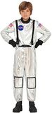 Fiestas Guirca Zilveren astronautenkostuum voor kinderen - 122/134 (7-9 jaar)