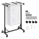 VEVOR Présentoir mobile pour plans, Support de plans réglable, Incluant 12 pinces en aluminium (762 mm), Roulettes pivotantes, Présentoir pour dossiers, dessins, affiches, bureau et maison