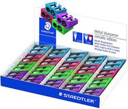 Staedtler 510 20 PR2 510 20 metalen dubbele puntenslijper, 1 stuk
