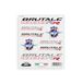 4R Quattroerre.it Stickers voor MV Agusta Brutale 1000RR – set van 8 stickers, voorgesneden, water- en uv-bestendig, gemaakt in Italië, officieel gelicentieerd product, vel 160 x 135 mm